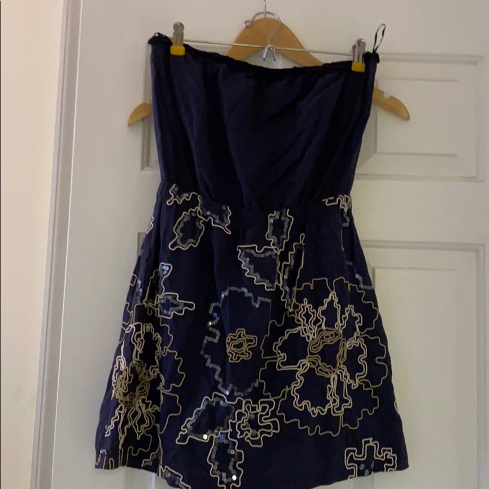 Glam sequin strapless dress